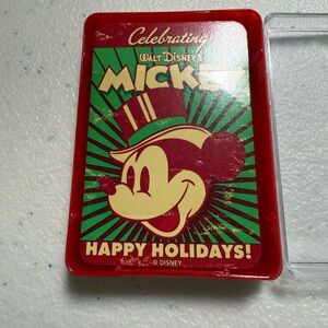 VTG Playing CardsWalt Disney's MICKEY MOUSE Happy Holidays
Mini  Collector item.